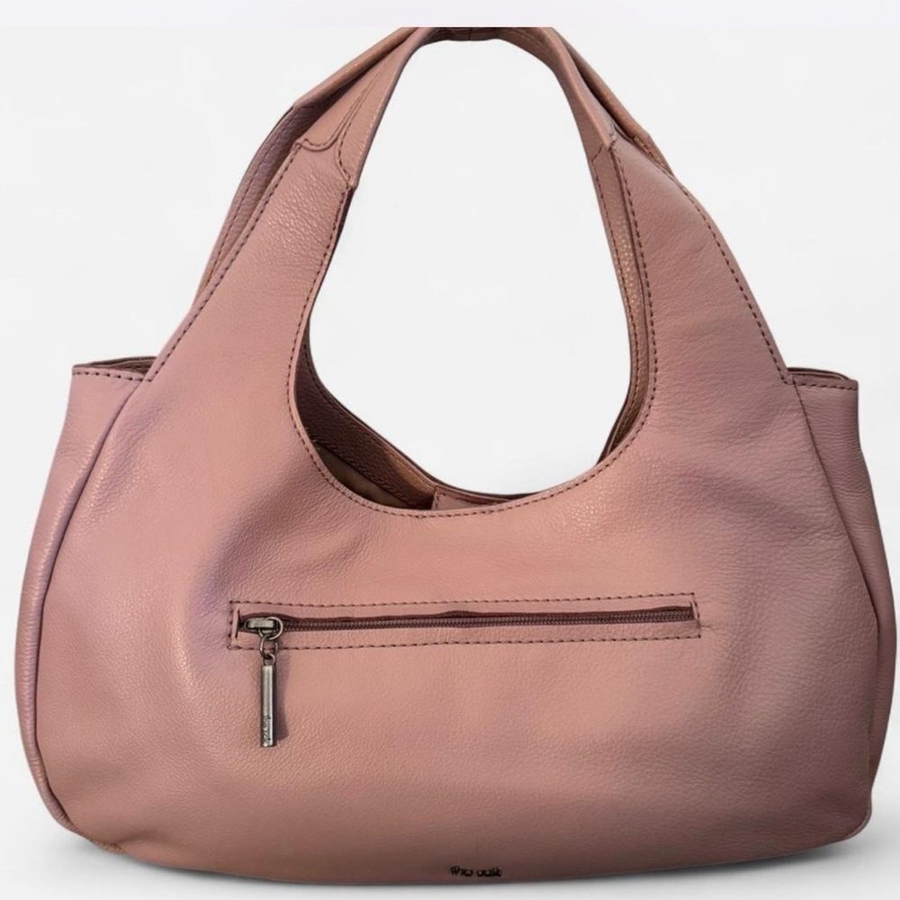 The Sak Mauve Leather Hobo Bag